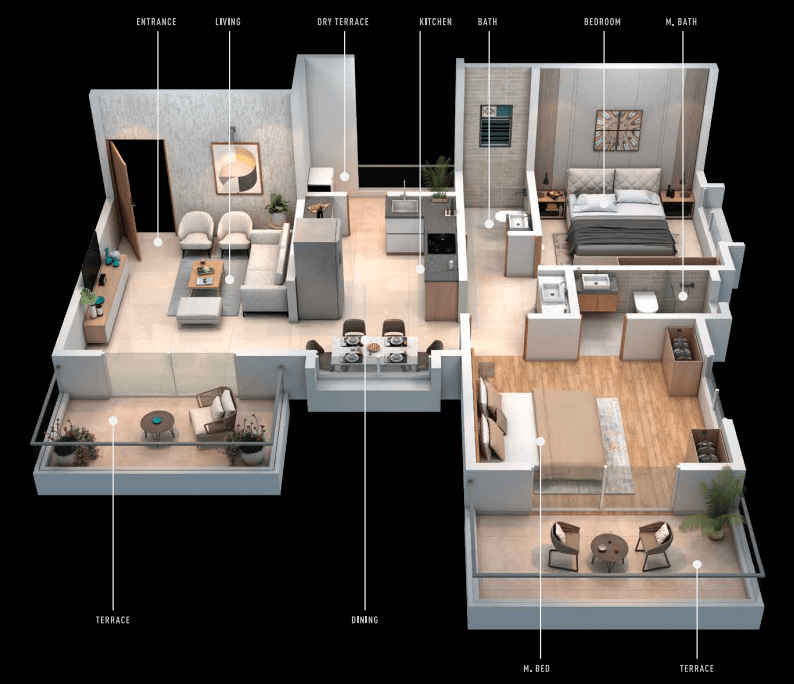 Urban Skyline 2 bhk